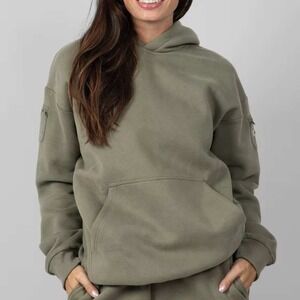 Comfort Travel Essential Hoodie Moss Green XL New With Tags